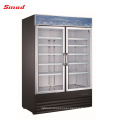 Cold Drink Vertical Display Cooler Glass Door Refrigerator for Supermarket